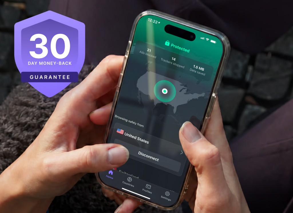 Proton VPN 全球节点连接状态与三十天退款保证标识